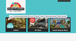 Desktop Screenshot of palmettoshoresrvresort.com